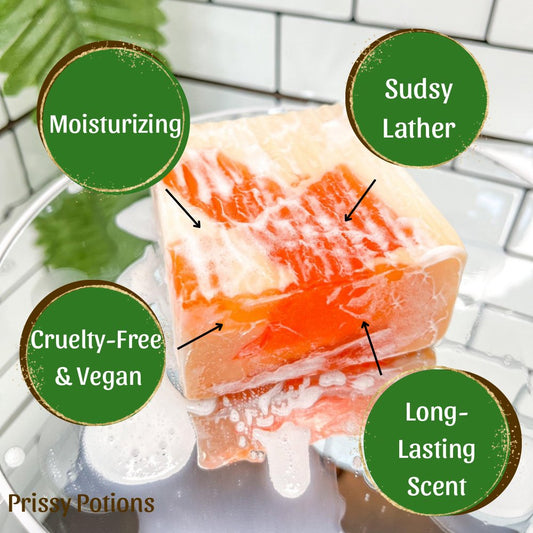 Prissy Peach Soap - Prissy Potions