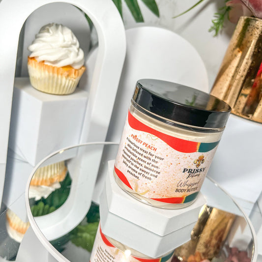 Prissy Peach Whipped Body Butter - Prissy Potions