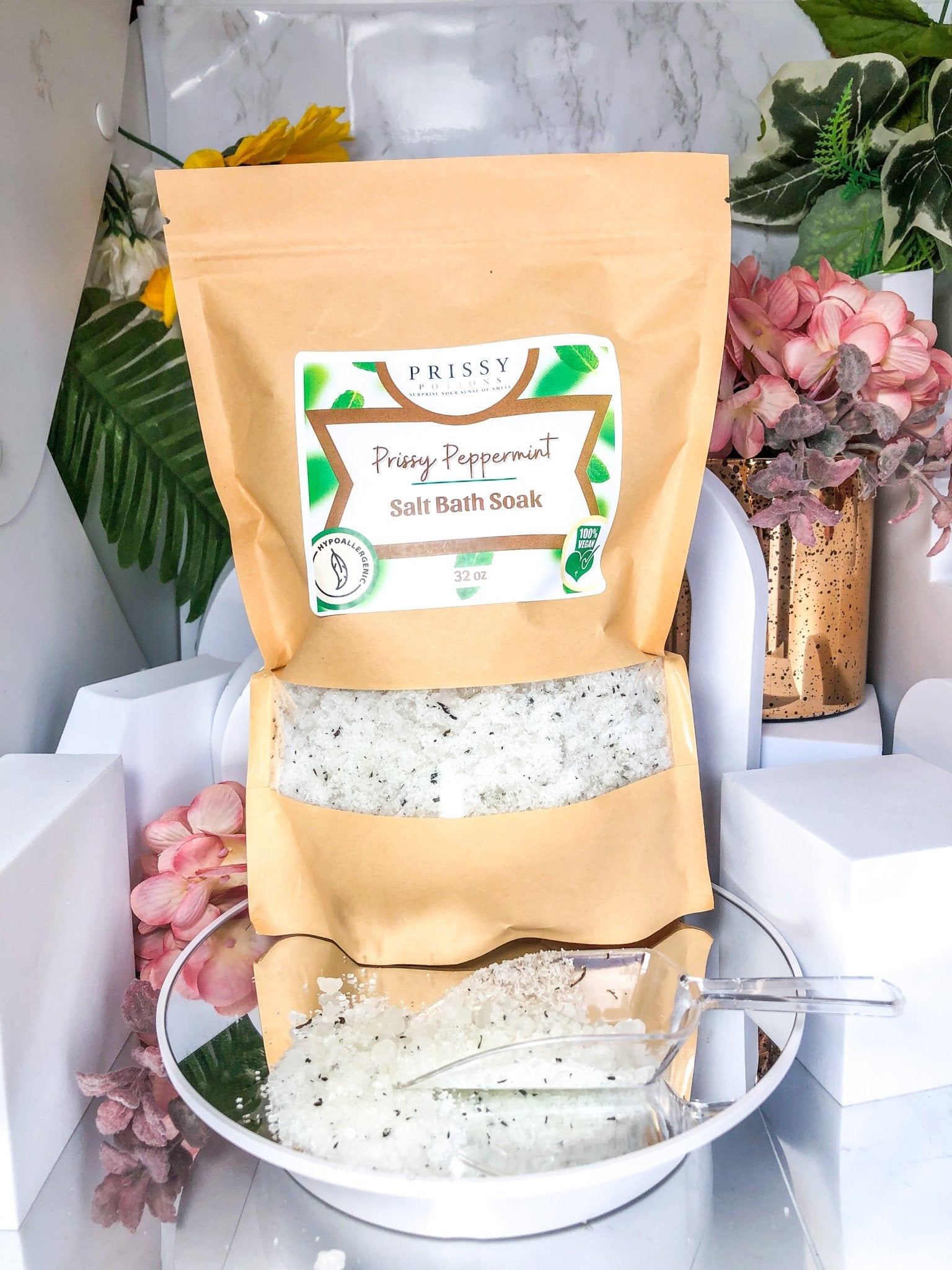 Prissy Peppermint Bath Soak - Prissy PotionsBath Soak