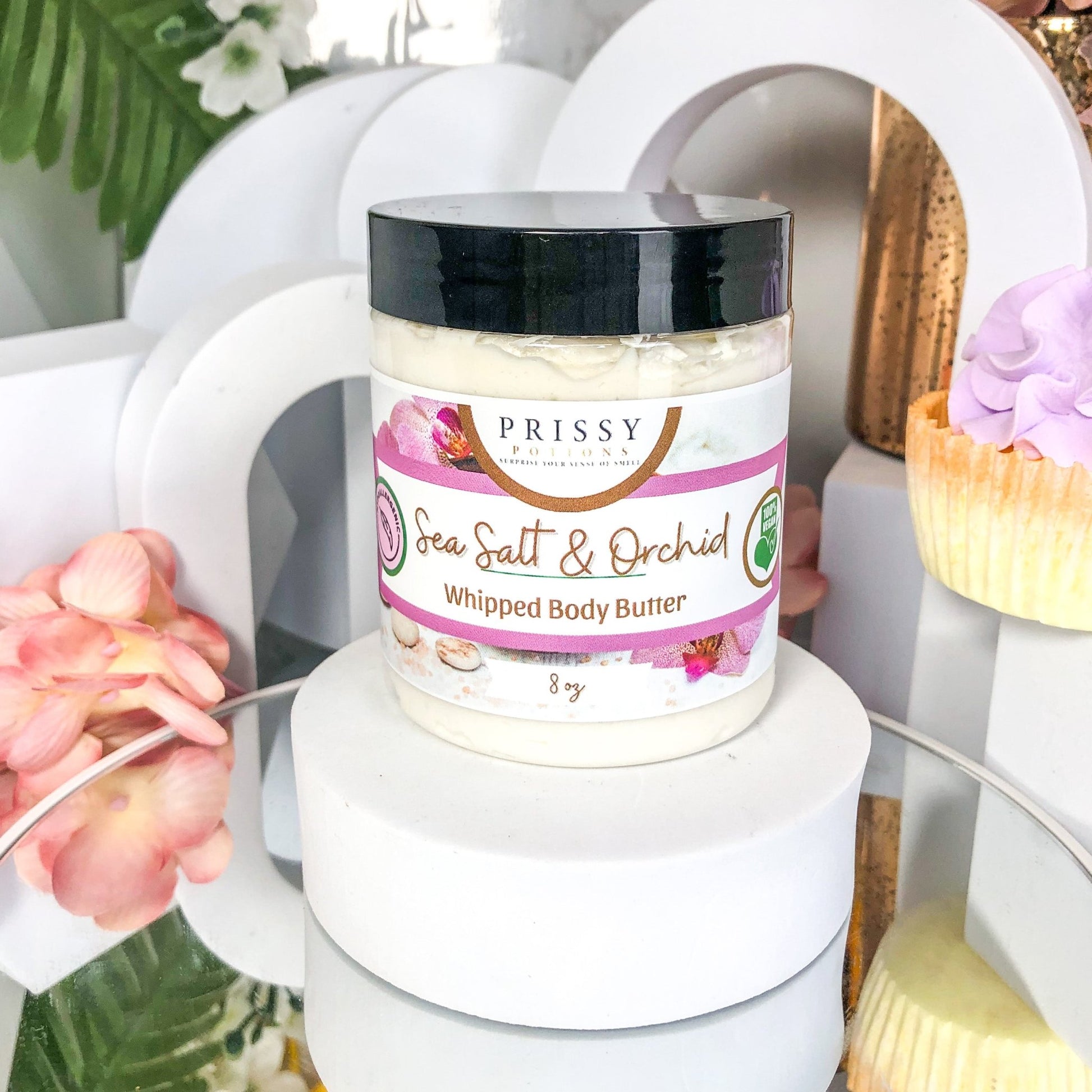 Sea Salt & Orchid Whipped Body Butter - Prissy Potions